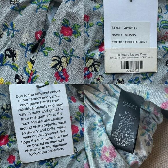 NWT Jill Stuart Tatjana Dress FW 2018/19 Size 4‎ - Picture 9 of 9